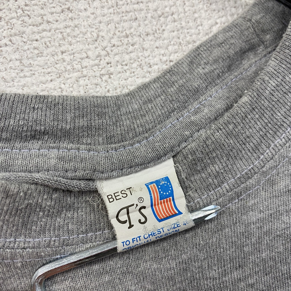 BEST T’s　半袖プリントTシャツ　灰色　グレー　古着