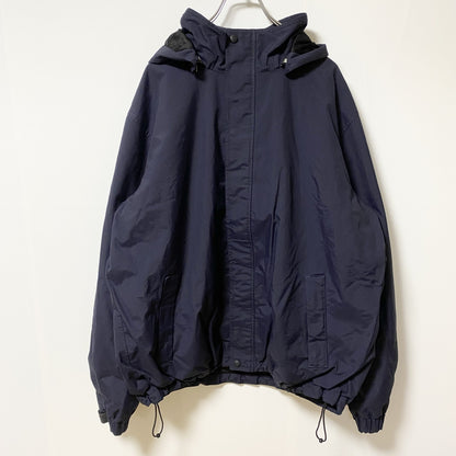 古着 used Eddie Bauer エディーバウアー　長袖マウンテンジャケット　ナイロン　ブルゾン　ネイビー　Mイズ