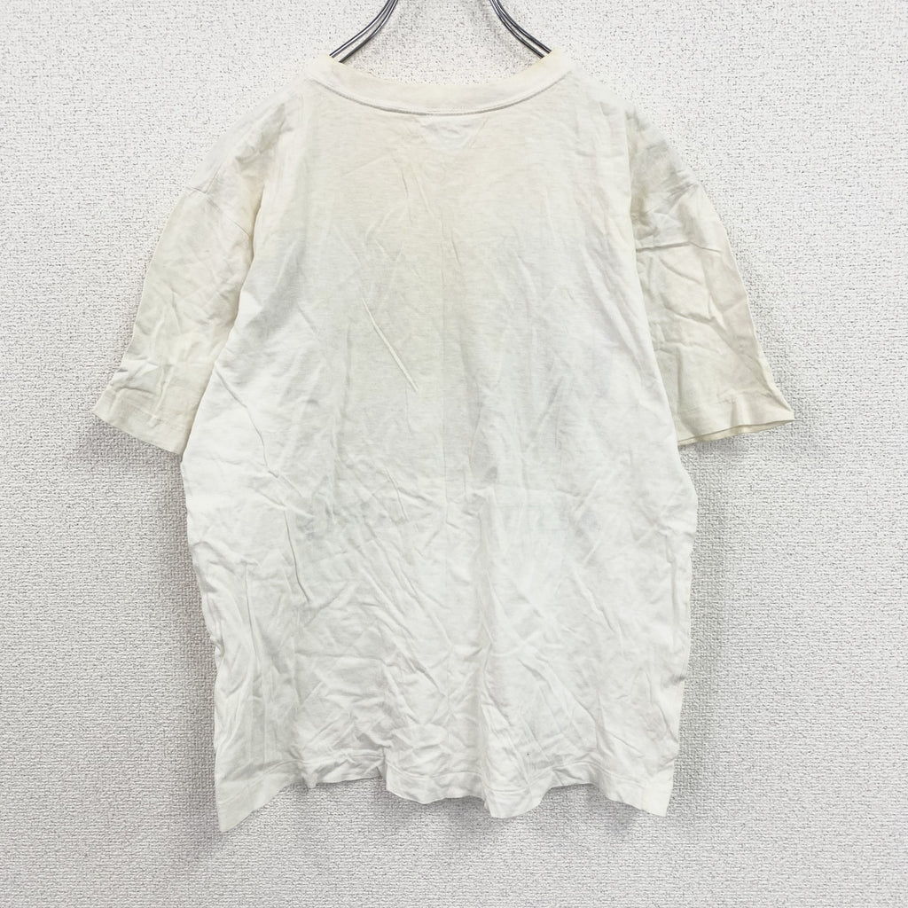 80s～　Kim Anderson　半袖プリントTシャツ　シングルステッチ　ヴィンテージ　白　ホワイト カットソー メンズ コットン 古着