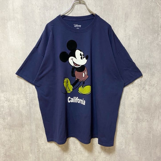 古着 used　Disney　ディズニー　半袖プリントデザインTシャツ　ミッキーマウス　カリフォルニア　XXXLサイズ