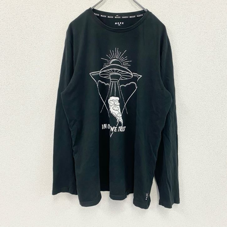 MAXX　長袖Tシャツ/ロンT　黒　ブラック　XLサイズ　古着