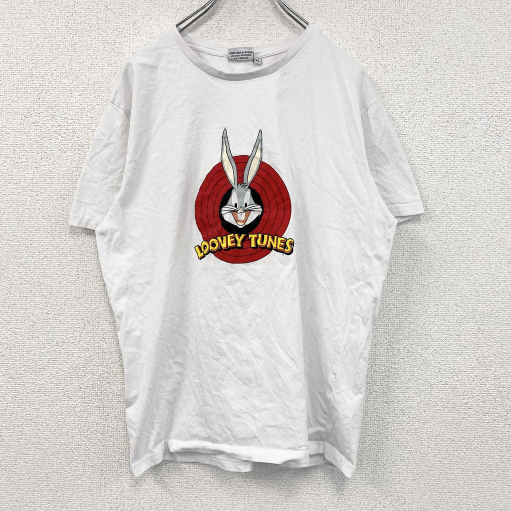 LOONEY TUNES　半袖プリントTシャツ　白　ホワイト　XLサイズ　古着