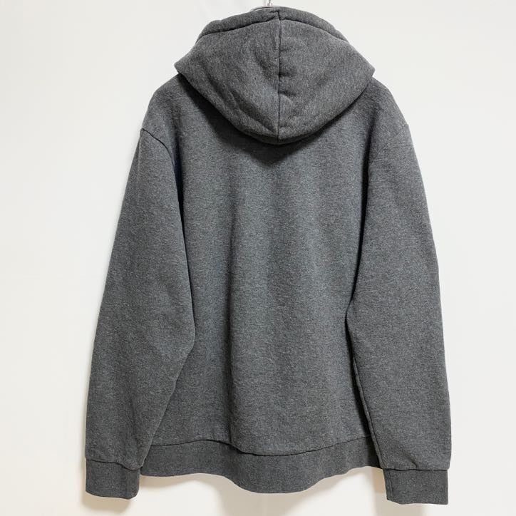 Reebok　リーボック　長袖ロゴプリントパーカー　スウェットプルオーバー　グレー　灰色　秋冬服　Mサイズ　古着