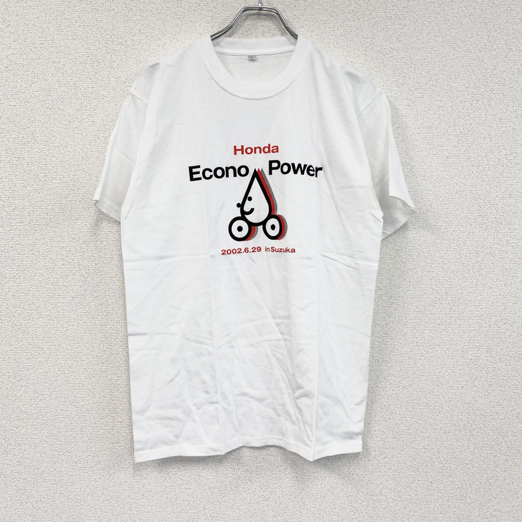 00s　HONDA　ホンダ　半袖Tシャツ　企業ロゴ　ヴィンテージ　白　ホワイト　Lサイズ