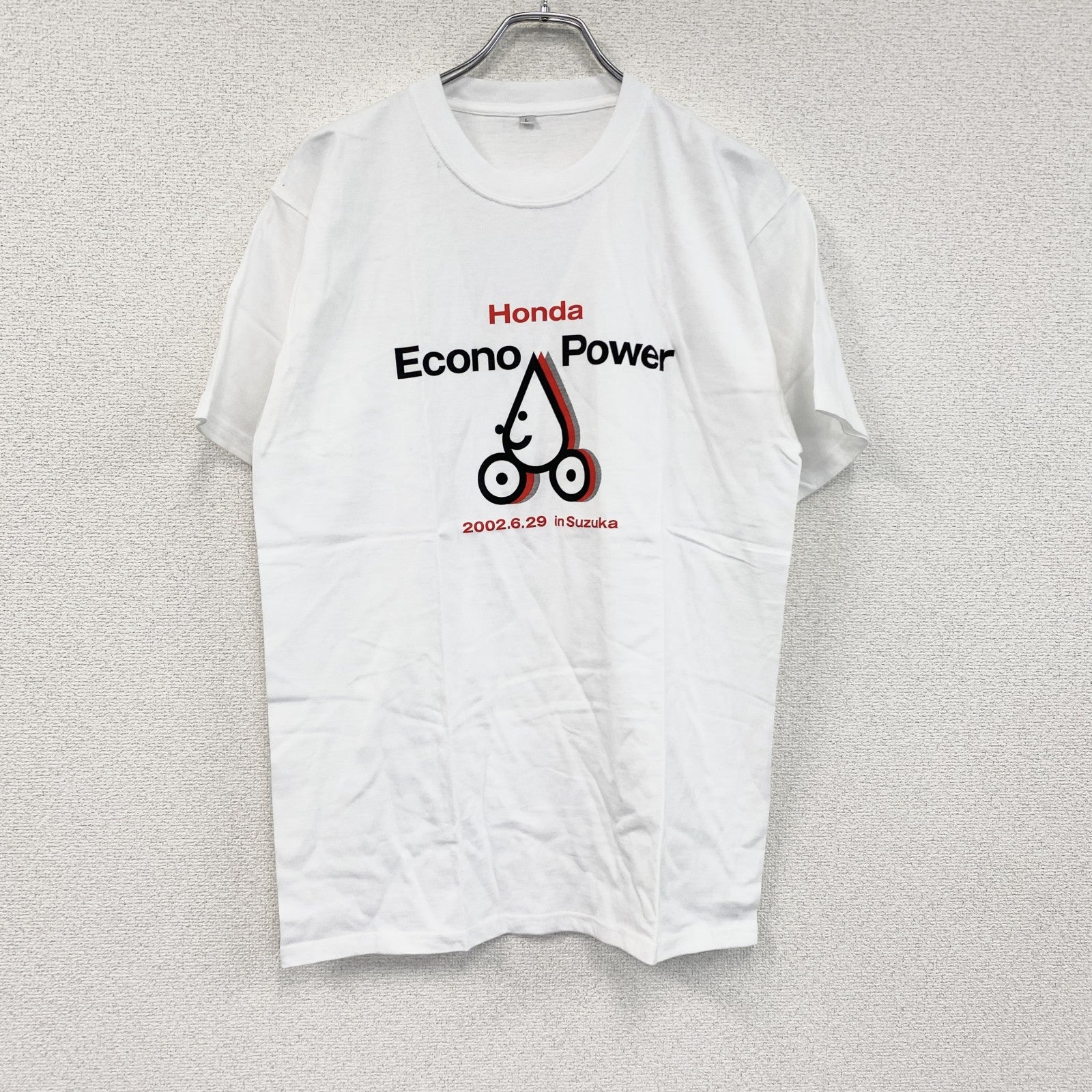 00s　HONDA　ホンダ　半袖Tシャツ　企業ロゴ　ヴィンテージ　白　ホワイト　Lサイズ