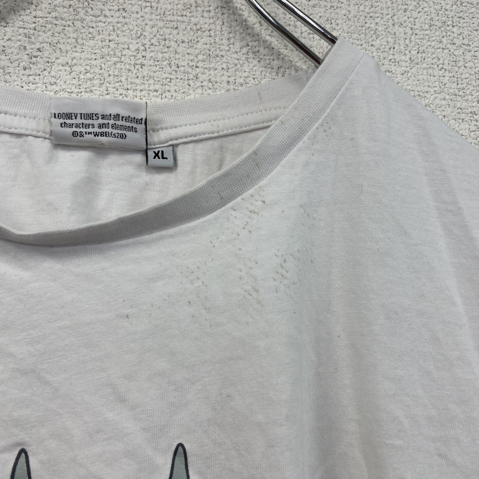 LOONEY TUNES　半袖プリントTシャツ　白　ホワイト　XLサイズ　古着