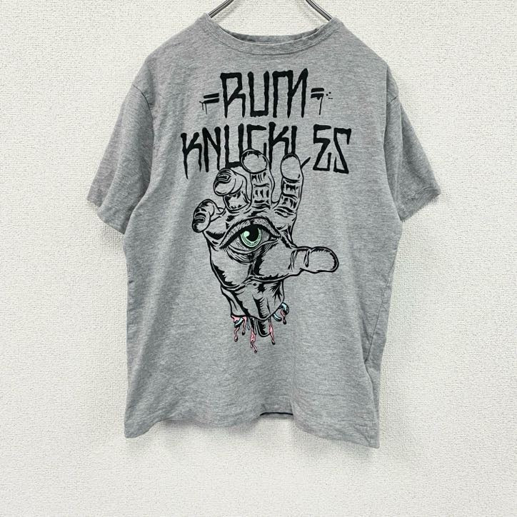 RUM KNUKLES　半袖Tシャツ　灰色　グレー　Mサイズ　古着