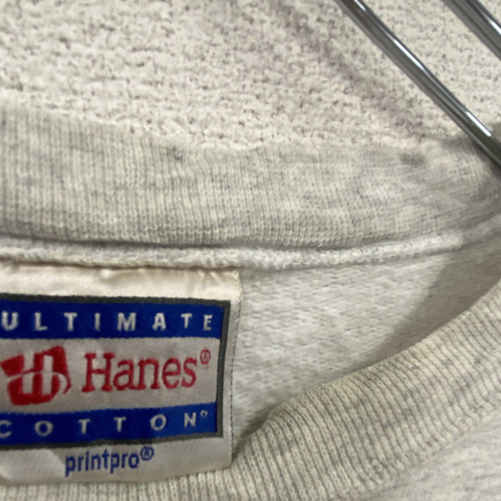 Hanes　ヘインズ　スウェット/トレーナー　霜降りグレー スウェットトップス メンズ コットン 古着