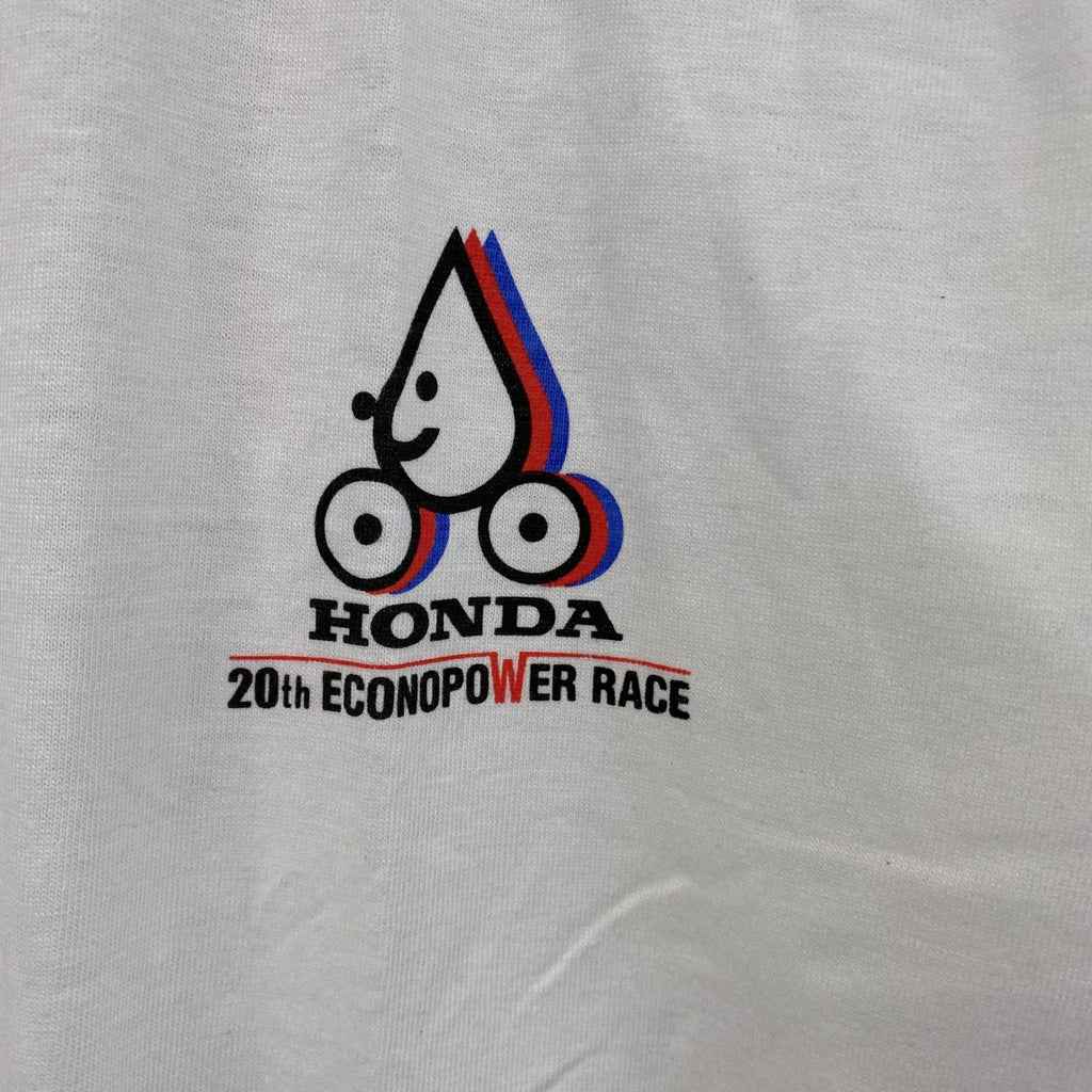 00s　HONDA　ホンダ　半袖Tシャツ　企業ロゴ　ヴィンテージ　白　ホワイト　LLサイズ