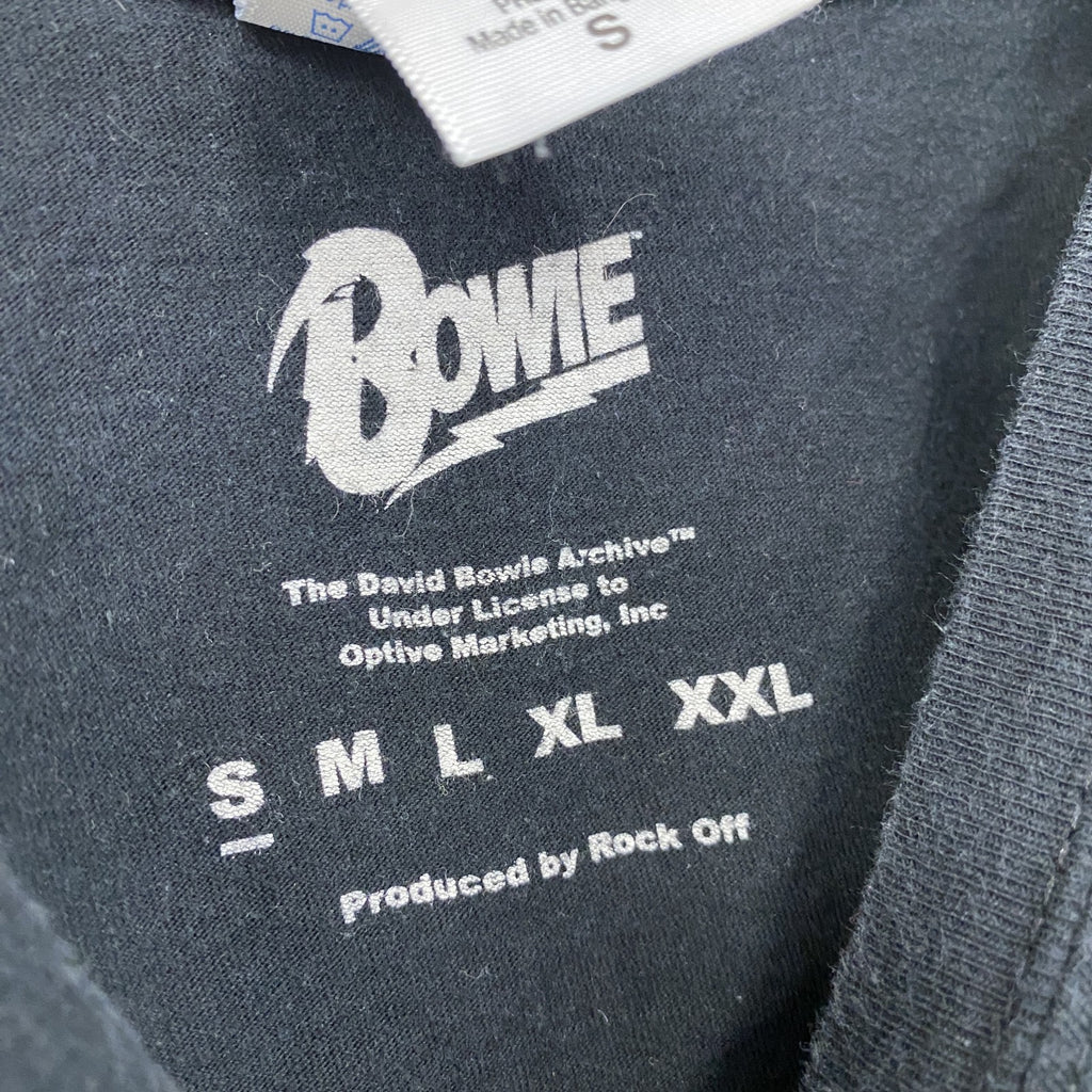 GILDAN　ギルダン　Bowie　半袖プリントTシャツ　黒　ブラック　Sサイズ　古着