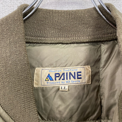 PAINE　パイネ　ダウンジャケット　ダウン90%　スカイライナー型　カーキ　LLサイズ