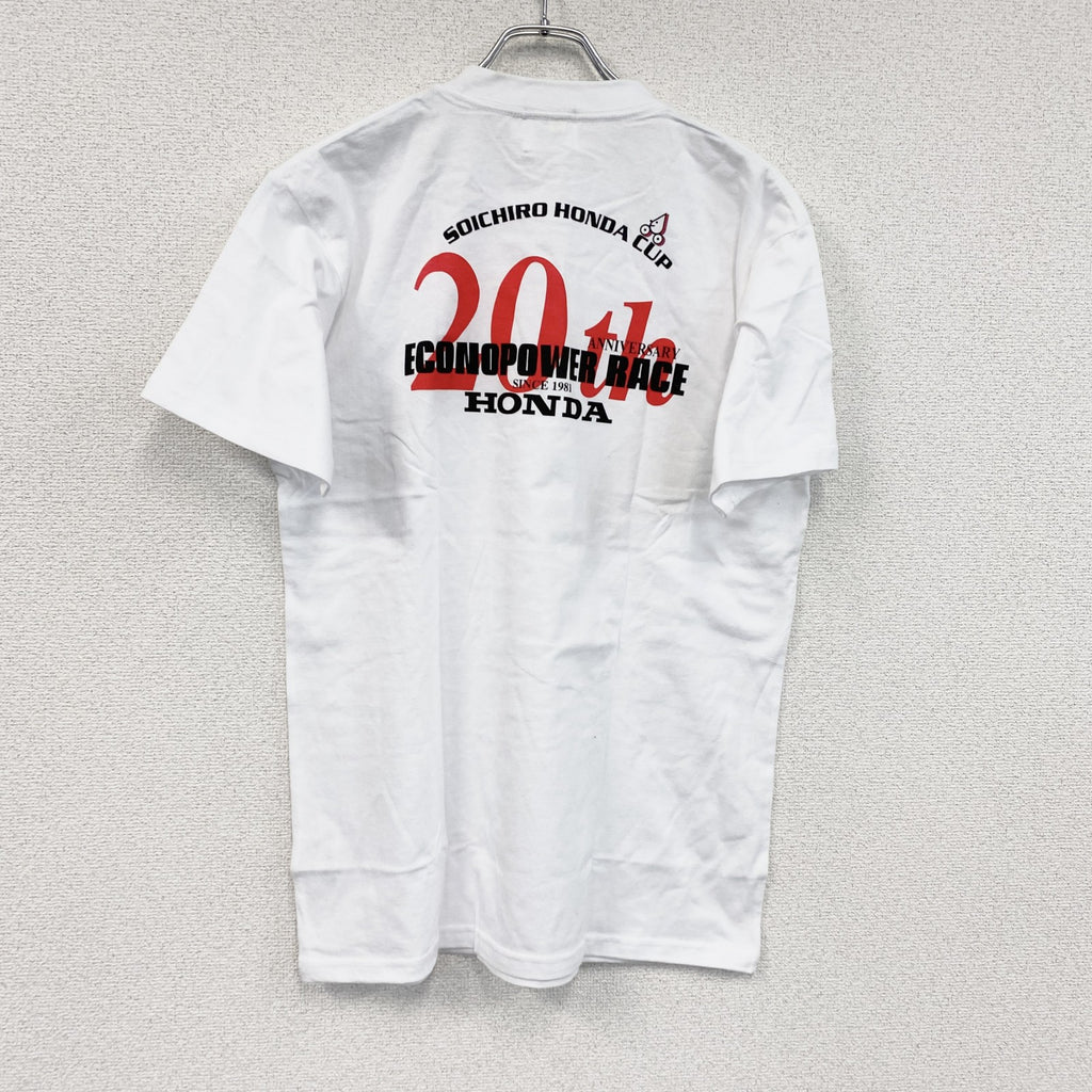 00s　HONDA　ホンダ　半袖Tシャツ　企業ロゴ　ヴィンテージ　白　ホワイト　LLサイズ