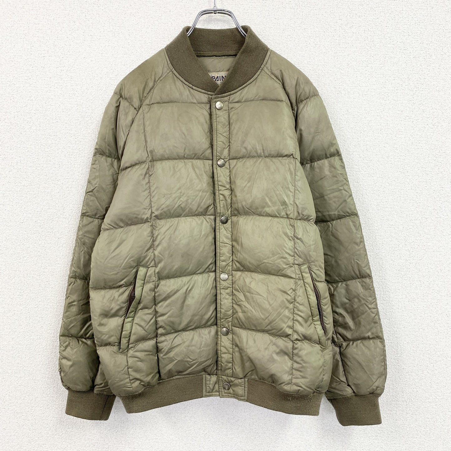 PAINE　パイネ　ダウンジャケット　ダウン90%　スカイライナー型　カーキ　LLサイズ
