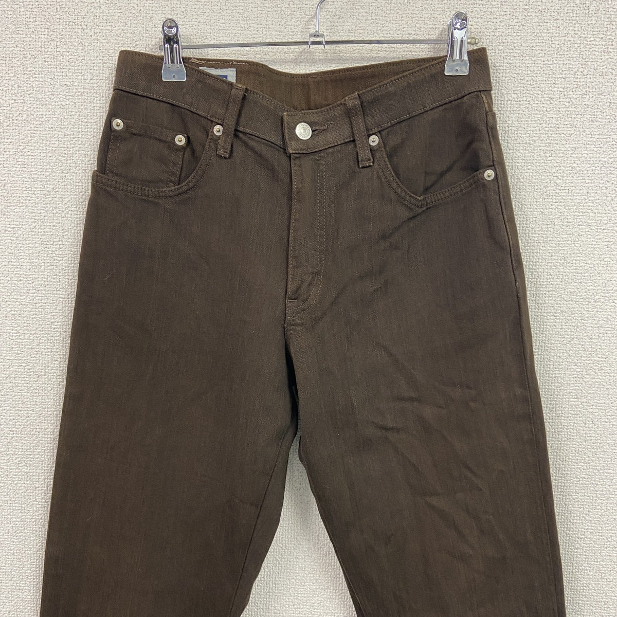 EDWIN　エドウィン　403　デニムパンツ/ジーンズ　ジップフライ　茶色　ブラウン　W29サイズ　古着