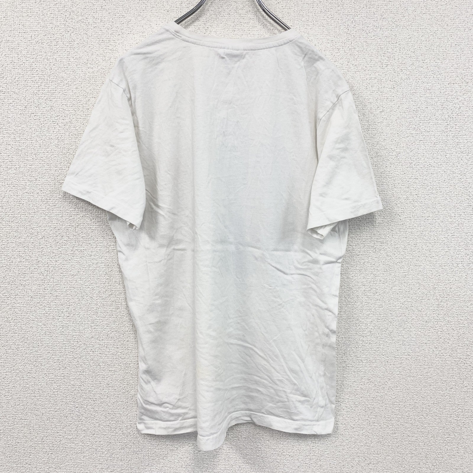 NASA　ナサ　半袖プリントTシャツ　白　ホワイト　ブラック　Mサイズ　古着