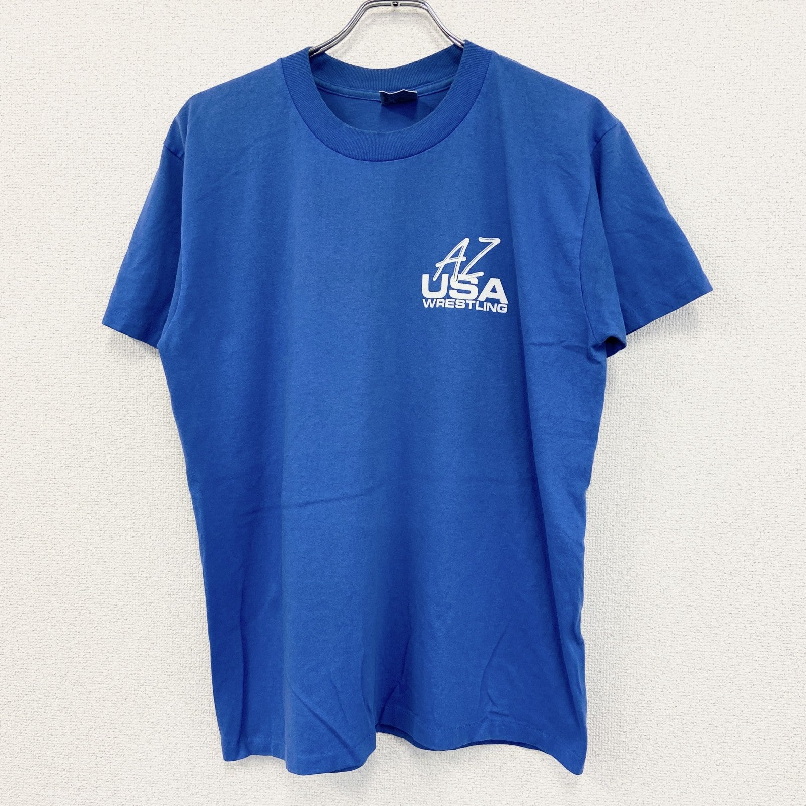 90s　ONEITA　オニータ　半袖プリントTシャツ　ヴィンテージ　シングルステッチ　青　ブルー　XLサイズ　古着