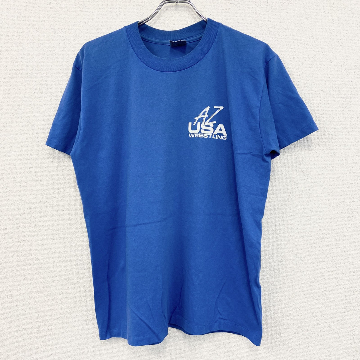 90s　ONEITA　オニータ　半袖プリントTシャツ　ヴィンテージ　シングルステッチ　青　ブルー　XLサイズ　古着