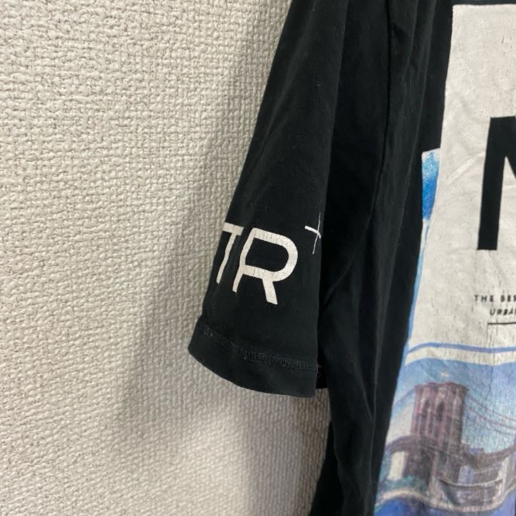 chapter　半袖プリントフォトTシャツ　NEW YORK　BROOKLYN　黒　ブラック　XLサイズ　古着