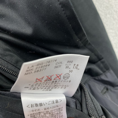 LANVIN　ランバン　テーラードダウンジャケット　ダウン90%　比翼仕立て　黒　ブラック　50サイズ