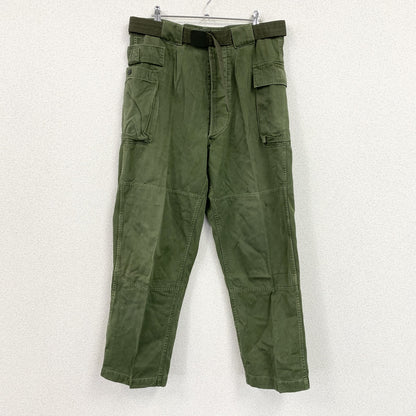 80s　 日本軍　自衛隊　防衛庁　65式　カーゴパンツ　ミリタリーパンツ　ボタンフライ　ヴィンテージ　カーキ　