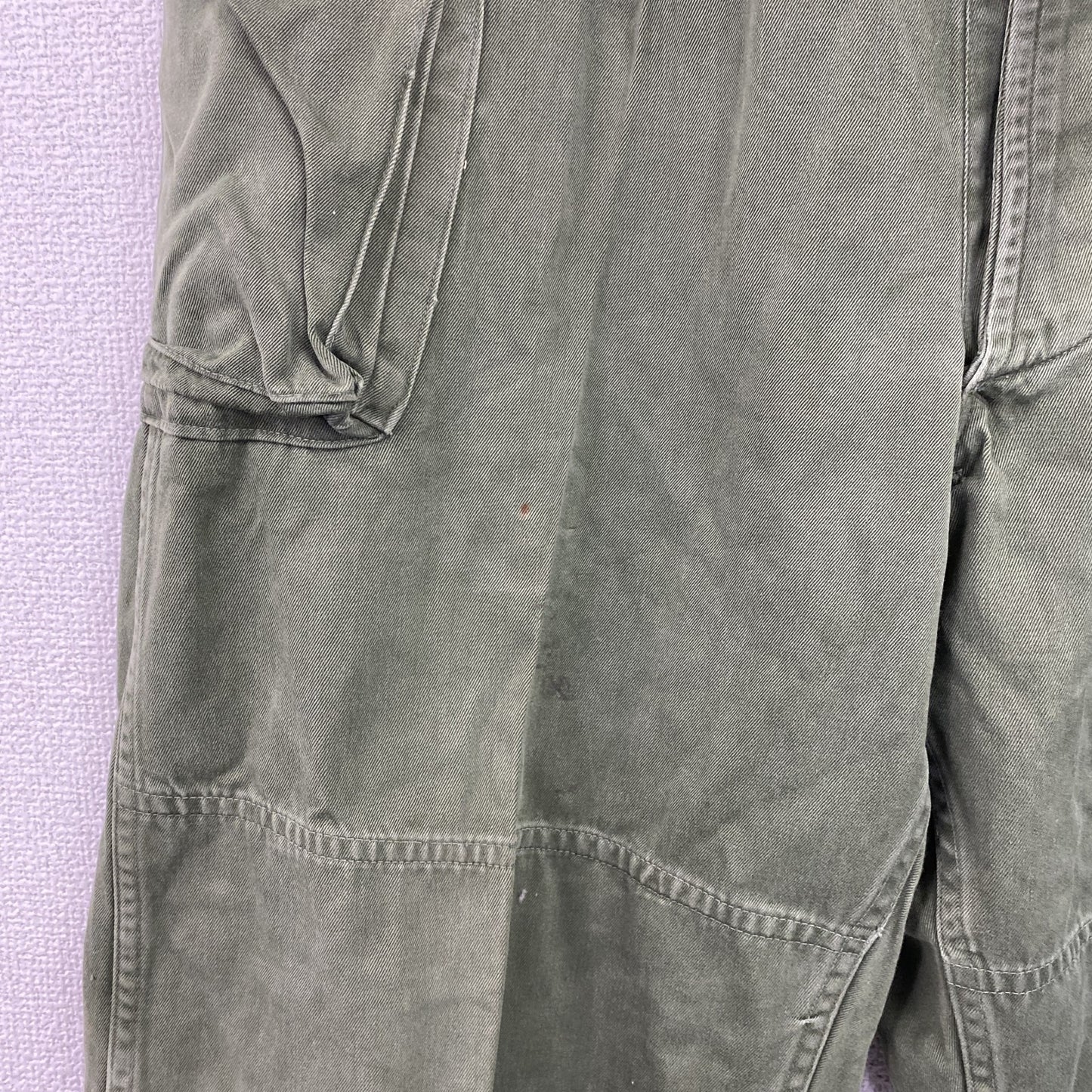80s　 日本軍　自衛隊　防衛庁　65式　カーゴパンツ　ミリタリーパンツ　ボタンフライ　ヴィンテージ　カーキ　