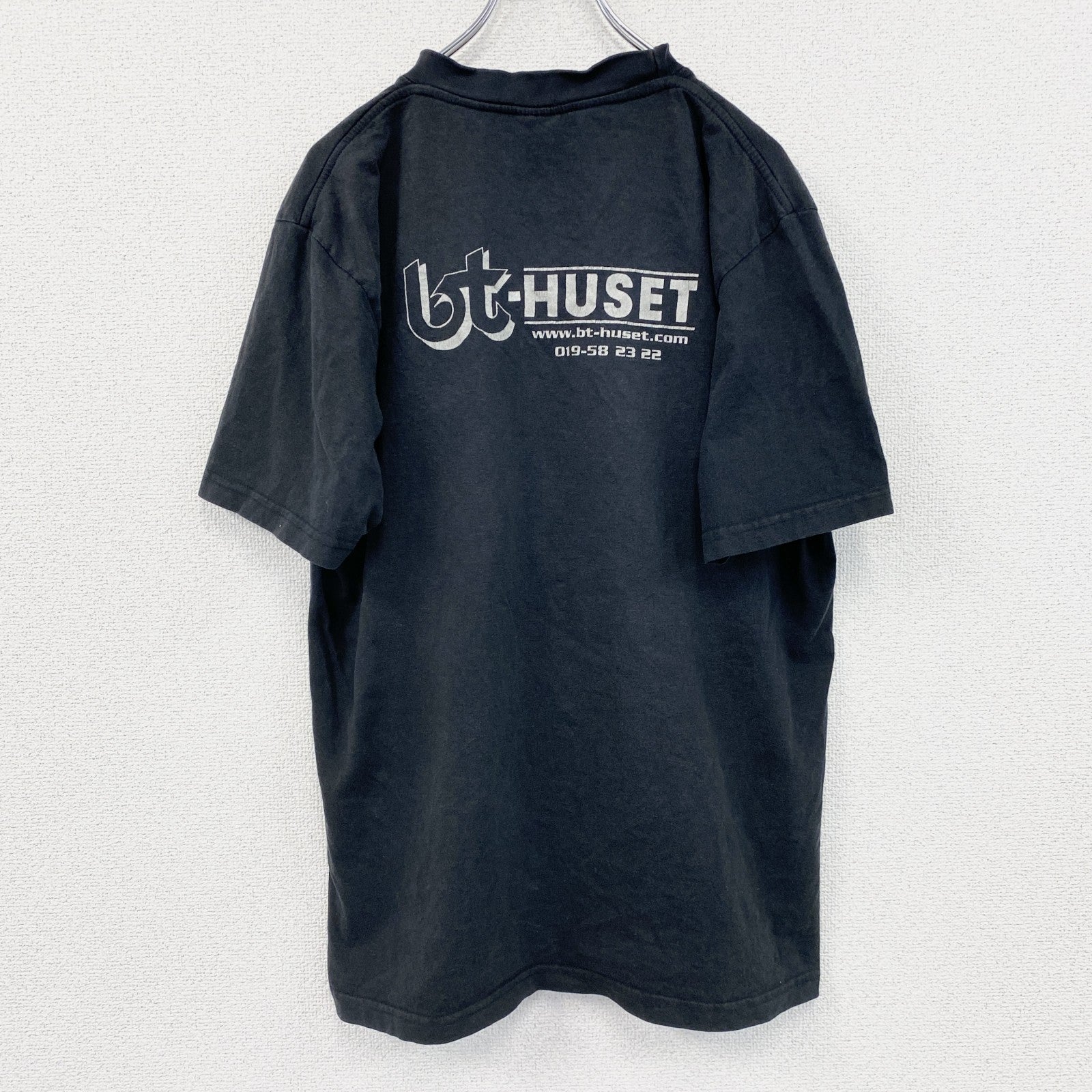 ～00s　GRAPHIX　半袖プリントスポーツTシャツ　ドニック　卓球　両面プリント　ヴィンテージ　黒　ブラック　Lサイズ　古着