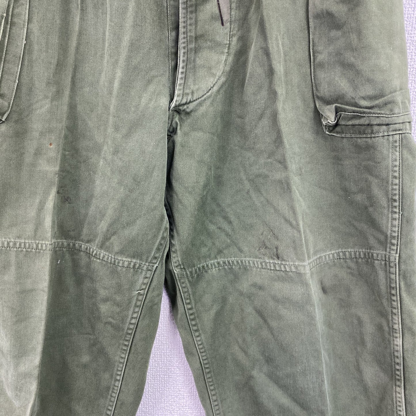 80s　 日本軍　自衛隊　防衛庁　65式　カーゴパンツ　ミリタリーパンツ　ボタンフライ　ヴィンテージ　カーキ　