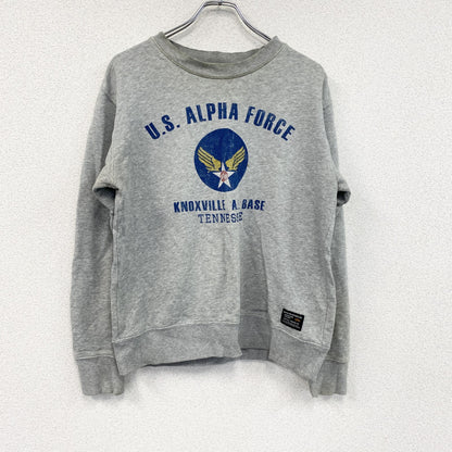 ALPHA INDUSTRIES INC　スウェット/トレーナー　灰色　グレー　Mサイズ