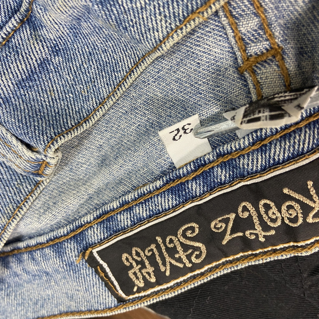 YOSA　デニムハーフパンツ/ジーンズ　ボタンフライ　インディゴ　W32サイズ メンズ コットン 古着