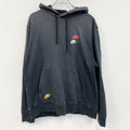 NIKE　ナイキ　スウェットパーカー/フーディー　スウッシュ　フェード　黒　ブラック　XLサイズ　古着