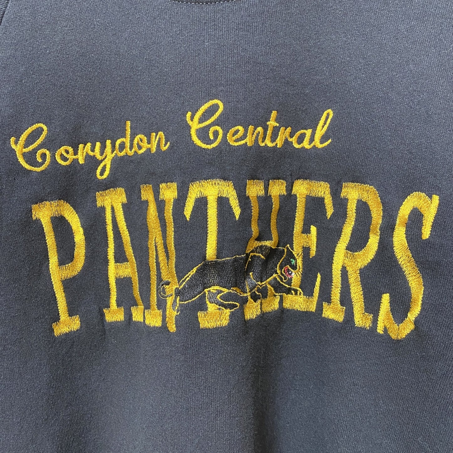 古着 used　80s 80年代　USA製　JERZEES ジャージーズ　長袖刺繍スウェット　黒　ブラック　レトロ　XLサイズ