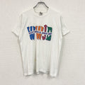 90s～　FRUIT OF THE LOOM　フルーツオブザルーム　WWJD　半袖プリントTシャツ　白　ホワイト　XLサイズ　　ヴィンテージ　古着