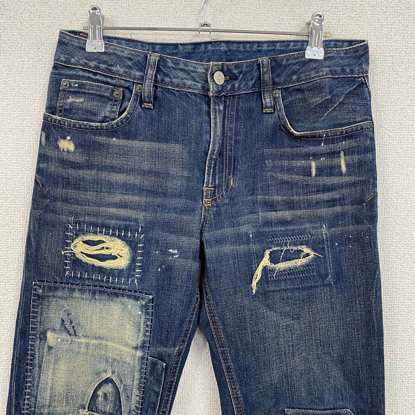 Polo Ralph Lauren　ラルフローレン　デニムパンツ/ジーンズ　パッチワーク加工　インディゴ　16サイズ