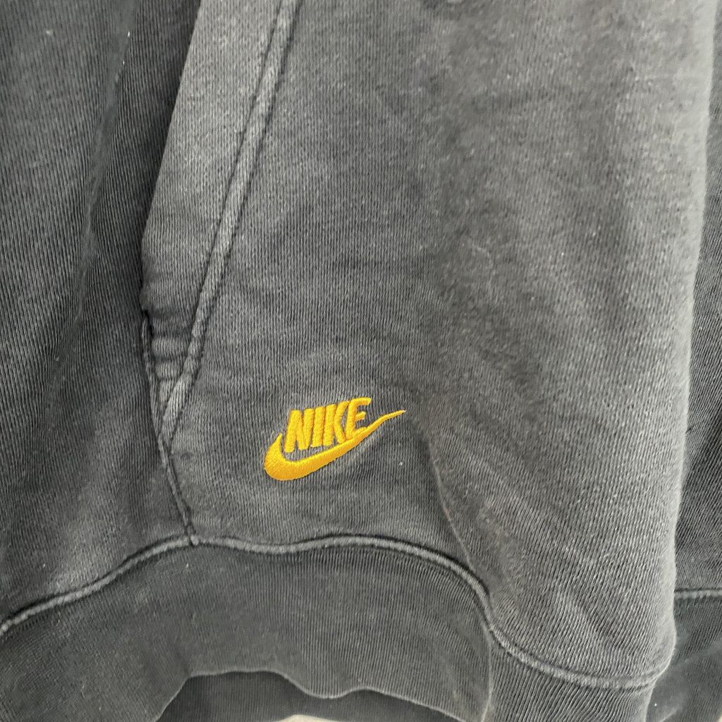 NIKE　ナイキ　スウェットパーカー/フーディー　スウッシュ　フェード　黒　ブラック　XLサイズ　古着