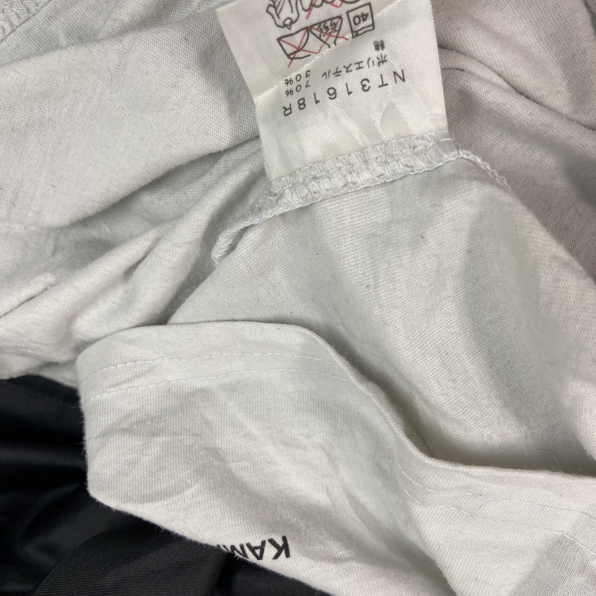 THE NORTH FACE　ザ・ノースフェイス　半袖プリントTシャツ　白　ホワイト　Lサイズ　古着
