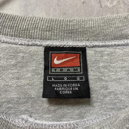 古着 used　90s　NIKE　ナイキ　長袖プリントスウェット　トレーナー　アリゾナ州　フットボール　グレー　秋冬服　Lサイズ