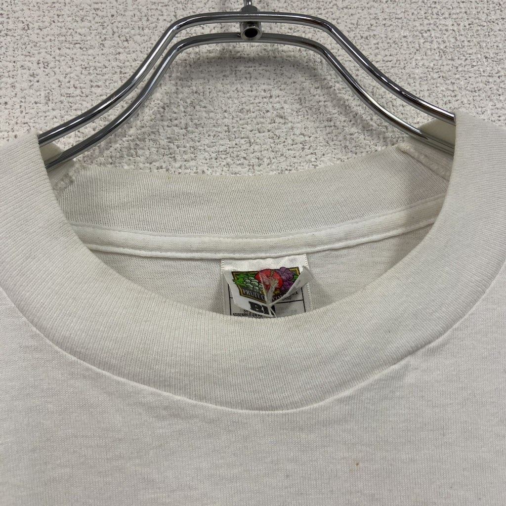 90s～　FRUIT OF THE LOOM　フルーツオブザルーム　WWJD　半袖プリントTシャツ　白　ホワイト　XLサイズ　　ヴィンテージ　古着