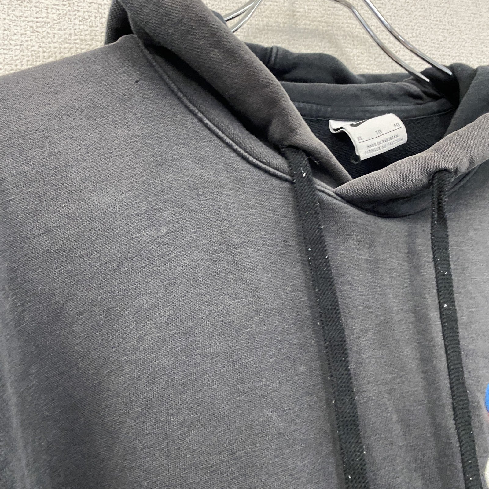 NIKE　ナイキ　スウェットパーカー/フーディー　スウッシュ　フェード　黒　ブラック　XLサイズ　古着