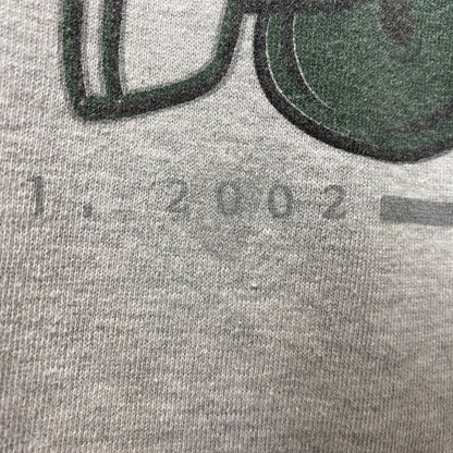 古着 used　90s　NIKE　ナイキ　長袖プリントスウェット　トレーナー　アリゾナ州　フットボール　グレー　秋冬服　Lサイズ