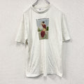 CROPP　半袖プリントTシャツ　アートT　白　ホワイト　Sサイズ　古着