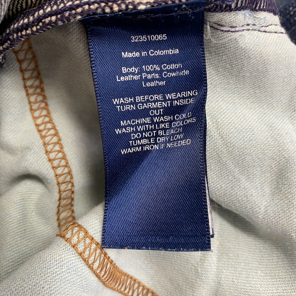 Polo Ralph Lauren　ラルフローレン　デニムパンツ/ジーンズ　パッチワーク加工　インディゴ　16サイズ　古着