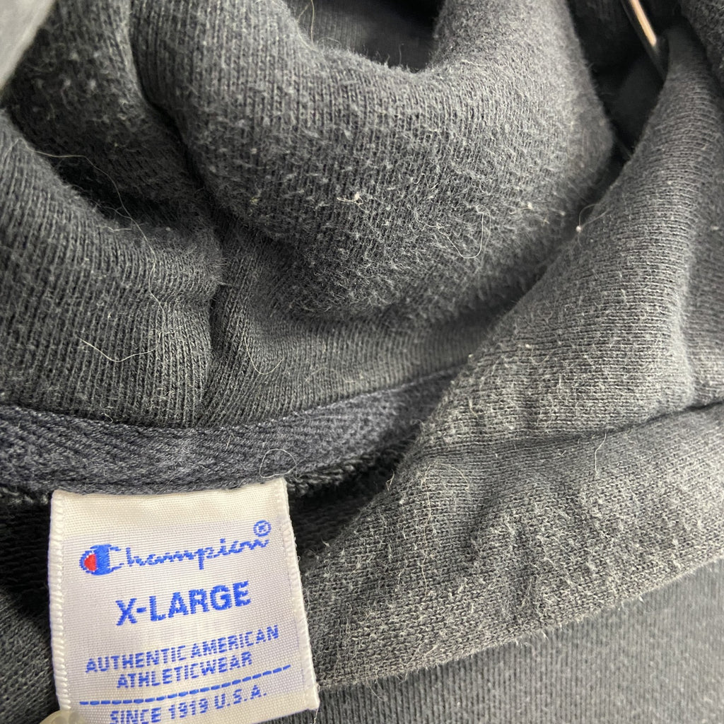 Champion　チャンピオン　スウェットパーカー/フーディー　黒　ブラック　XLサイズ トレーナー スウェットトップス フード付き 古着