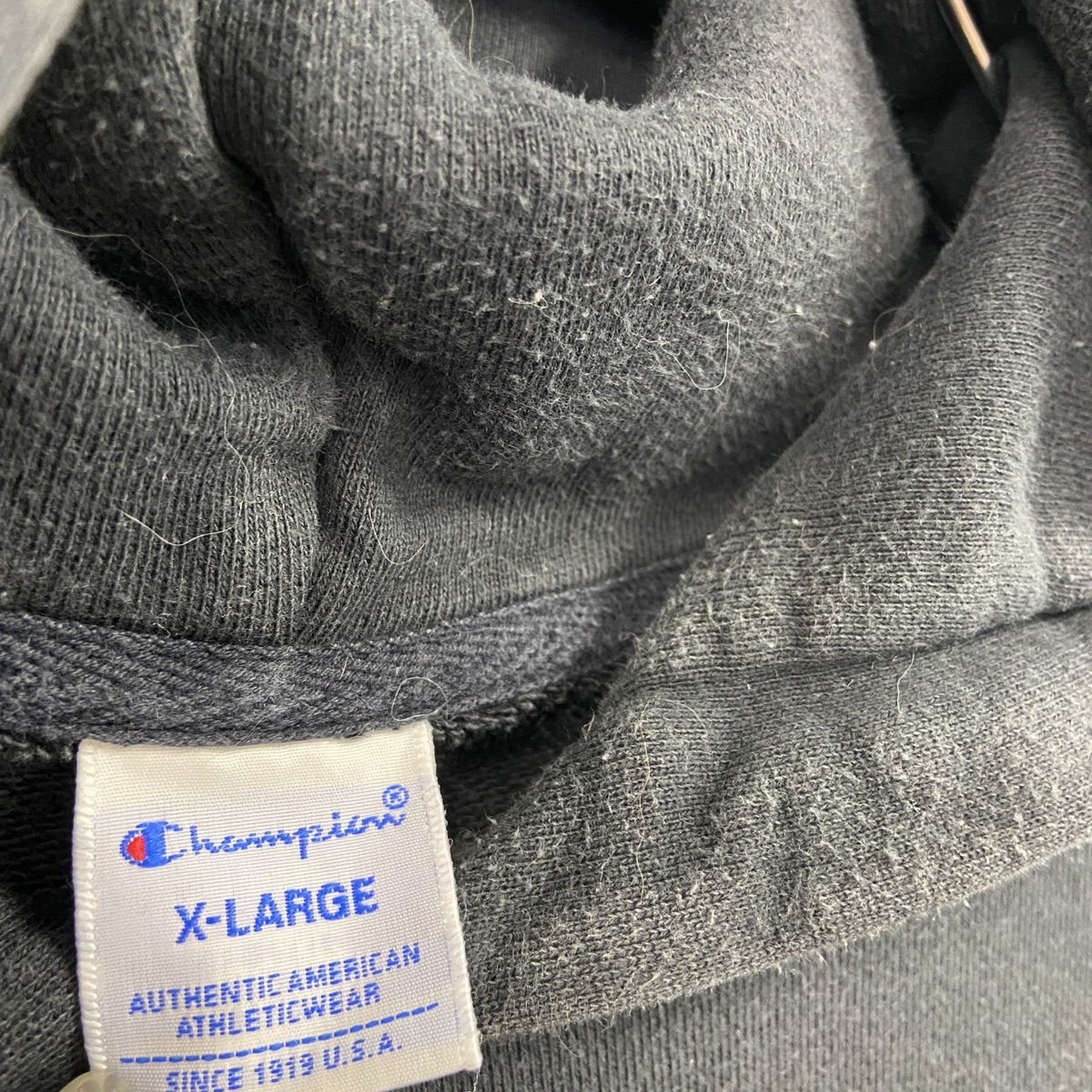 Champion　チャンピオン　スウェットパーカー/フーディー　黒　ブラック　XLサイズ トレーナー スウェットトップス フード付き 古着
