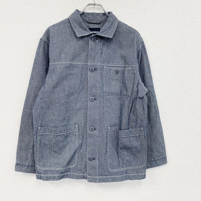 UNIQLO　ユニクロ　長袖シャツジャケット　インディゴ　Mサイズ