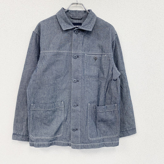 UNIQLO　ユニクロ　長袖シャツジャケット　インディゴ　Mサイズ