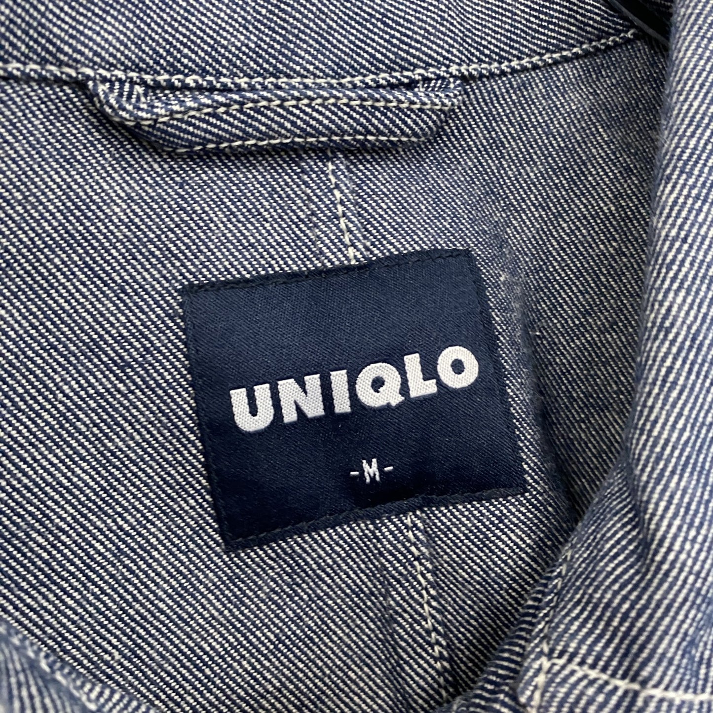 UNIQLO　ユニクロ　長袖シャツジャケット　インディゴ　Mサイズ