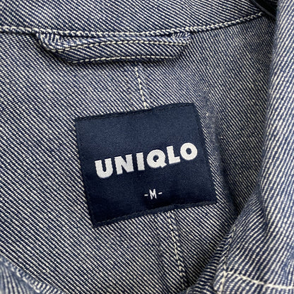 UNIQLO　ユニクロ　長袖シャツジャケット　インディゴ　Mサイズ