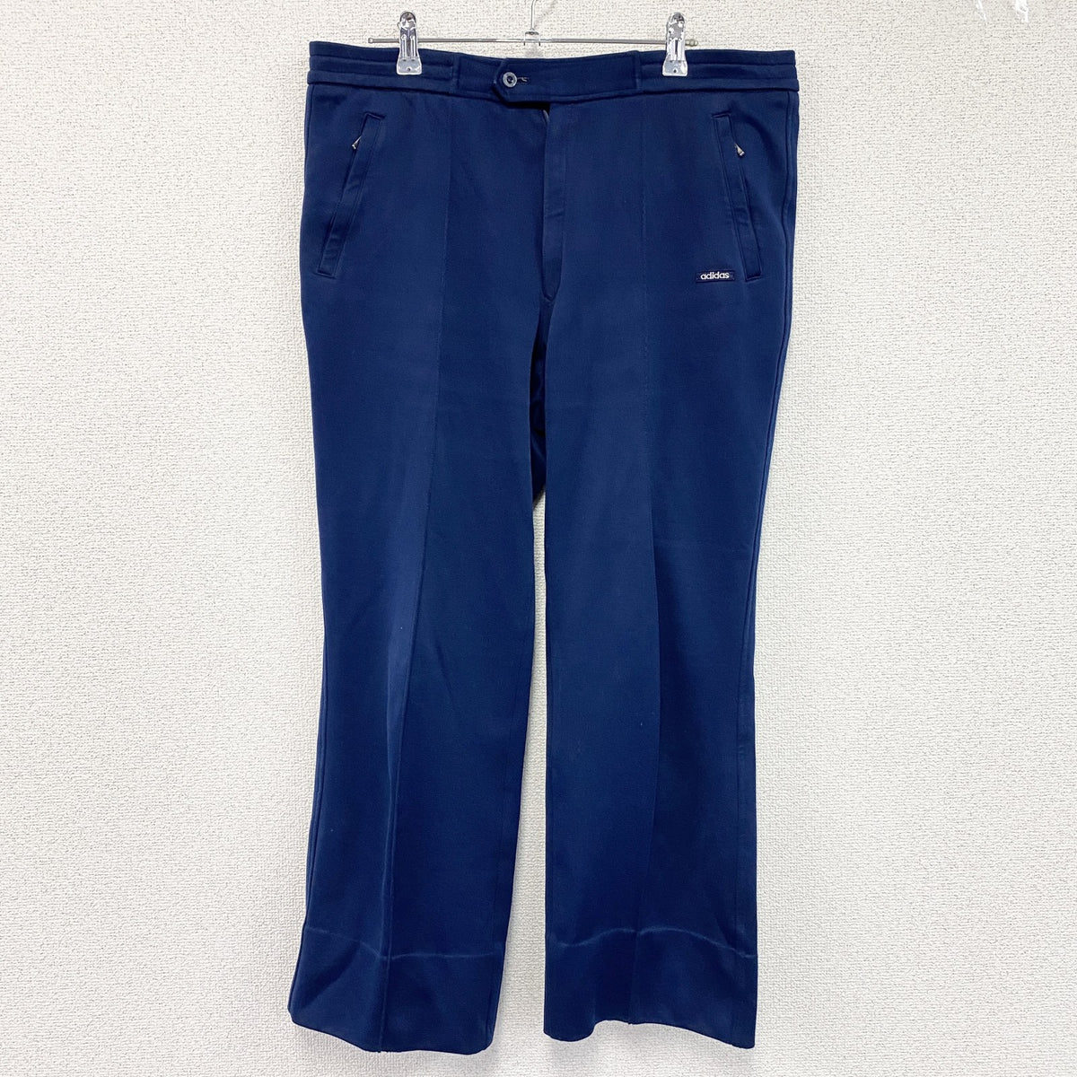 adidas　アディダス　デサント　トラックパンツ/ジャージパンツ　紺　ネイビー　84サイズ　古着
