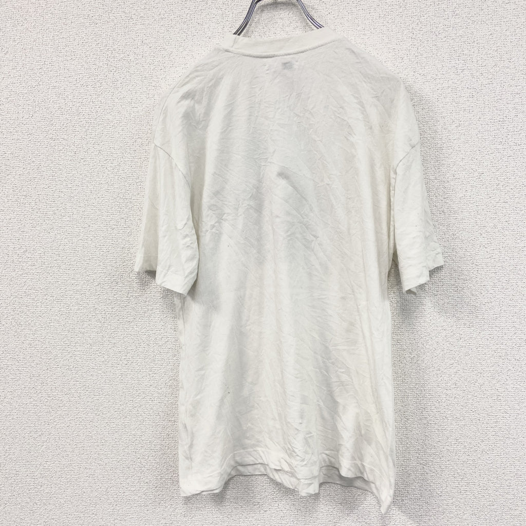 CROPP　半袖プリントTシャツ　アートT　白　ホワイト　Sサイズ　古着
