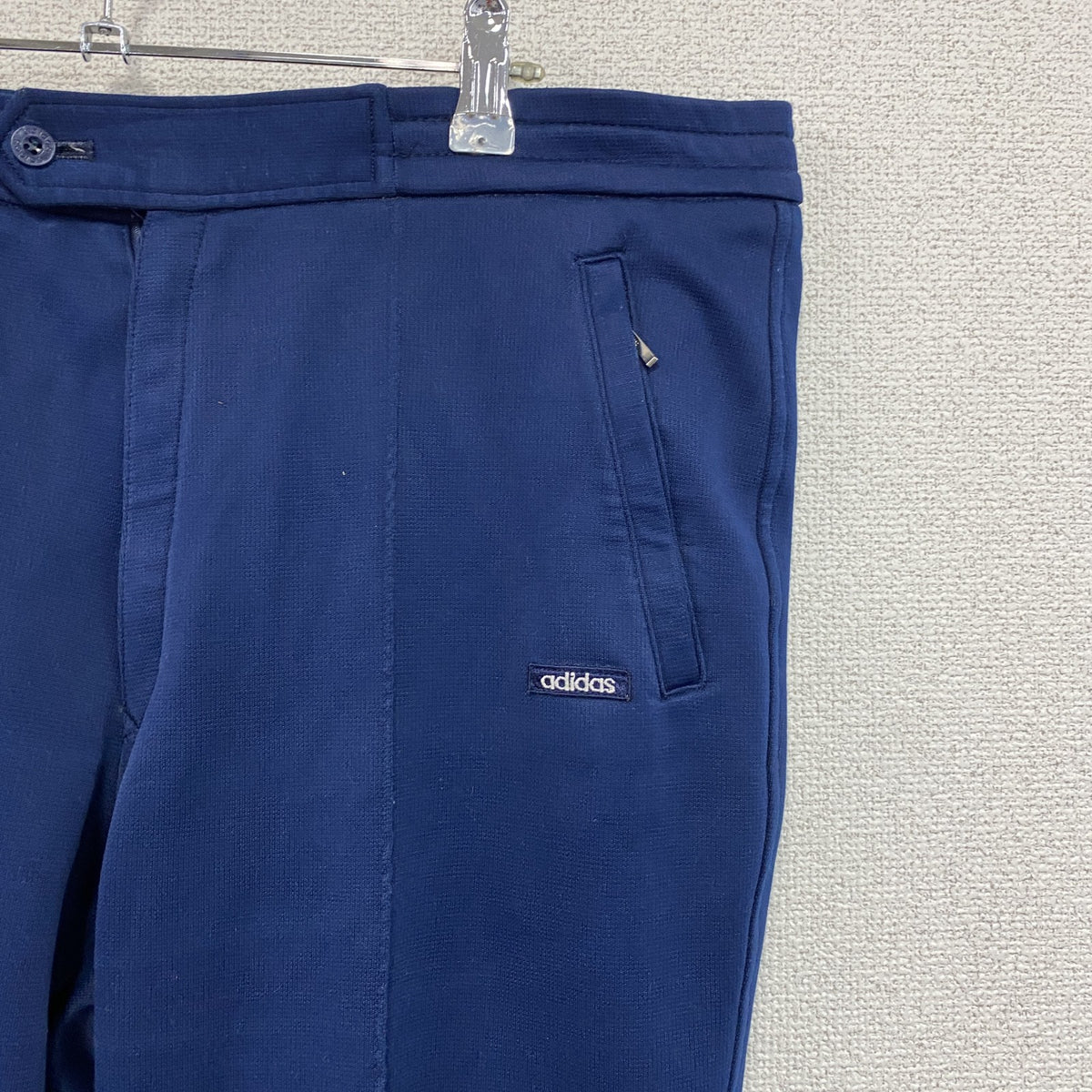 adidas　アディダス　デサント　トラックパンツ/ジャージパンツ　紺　ネイビー　84サイズ　古着